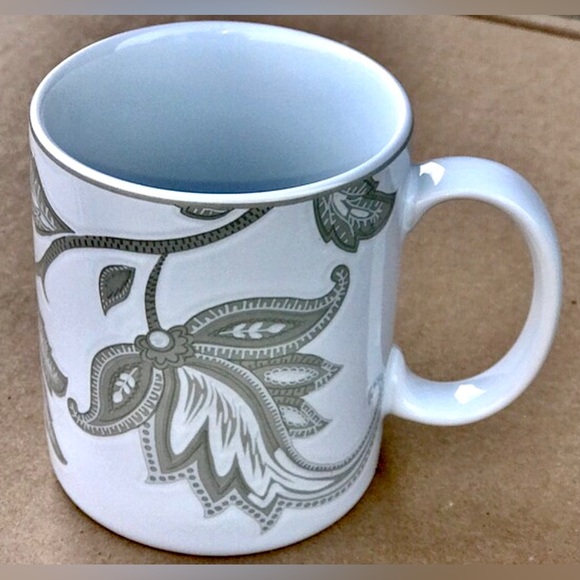 Vintage Discontinued 1990s NAUTICA Tableware TISBURY TAUPE Paisley Coffee Mug - Picture 5 of 10